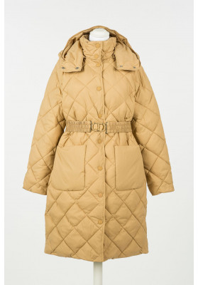 parka acolchada camel twin set