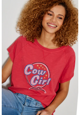 camiseta cow girl five jeans