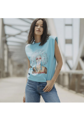 camiseta angelina sweet blue behappiness