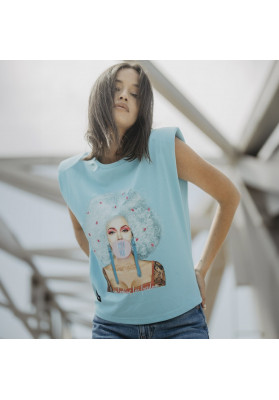 camiseta angelina sweet blue behappiness