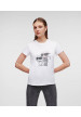 camiseta karl y choupette blanca strass  karl lagerfeld