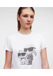 camiseta karl y choupette blanca strass  karl lagerfeld