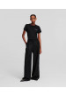 pantalon lino negro ancho Karl Lagerfeld