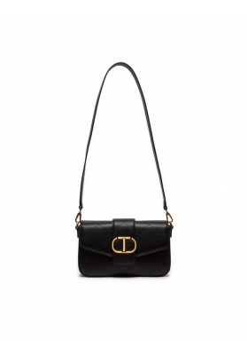 bolso piel negro twin set