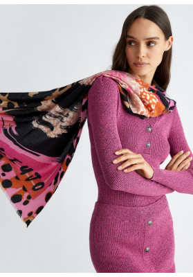 Foulard animal fucsia Liu Jo