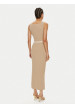 vestido camel karl lagerfeld