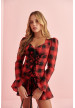 vestido poppy tartan Fetiche