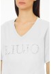 camiseta blanca liujo