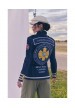 Chaqueta denim con escudo Le cruel