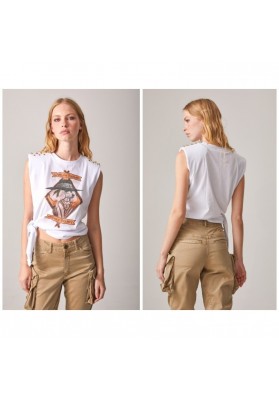 Camiseta estampado caniche