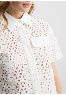 camisa corta con bordado liujo