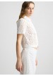 camisa corta con bordado liujo