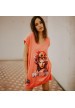 Vestido flecos pink girl