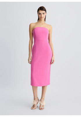 vestido bustier rosa liujo