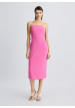 vestido bustier rosa liujo