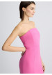 vestido bustier rosa liujo