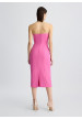 vestido bustier rosa liujo
