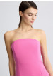 vestido bustier rosa liujo