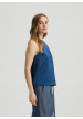 top con lazo azul liujo
