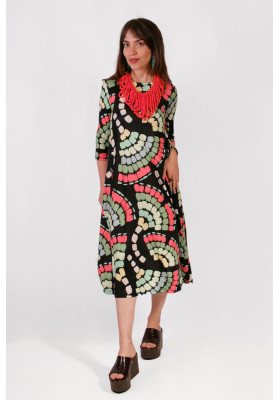 vestido Mercedes abanico parole italy