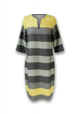 vestido corto estampado capri parole italy