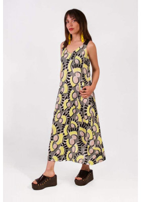 vestido pico pestañas