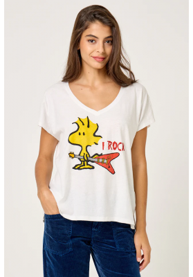 camiseta Snoopy  guitar