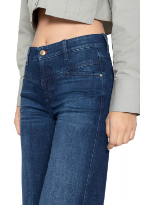 vaquero oscuro recto Aimee Seam Cambio