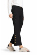 pantalon negro France Statement slit cambio