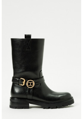 bota negra twin set