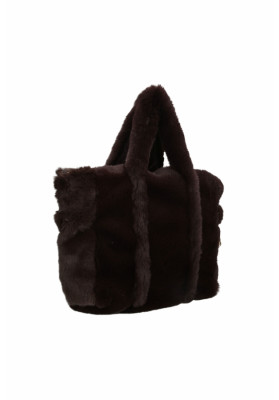 bolso peluche chocolate liujo