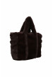 bolso peluche chocolate liujo