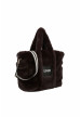 bolso peluche chocolate liujo