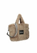bolso peluche champagne