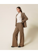 pantalón de lana mixta de cuadros