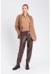 pantalon ecopiel burgundi