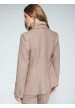 chaqueta beige punto bordado