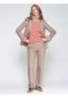 PANTALON CARLA PUNTO DIAGONAL BEIGE