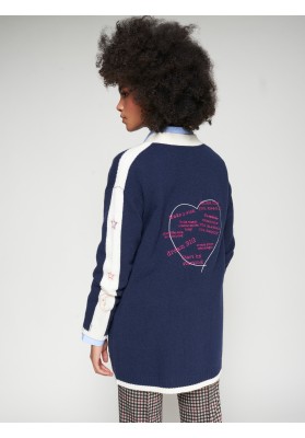 cardigan marino bordado