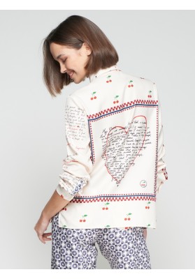camisa estampado geometrico