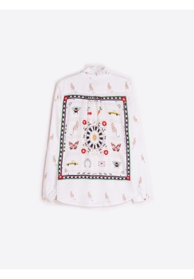 camisa volantes hipica