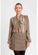 camisa print lurex