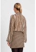 camisa print lurex