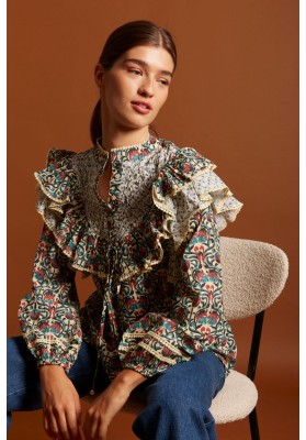 blusa gaia azul
