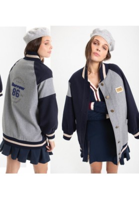 falda azul cremalleras