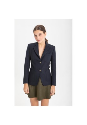 chaqueta azul college
