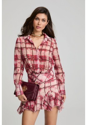 vestido guinda