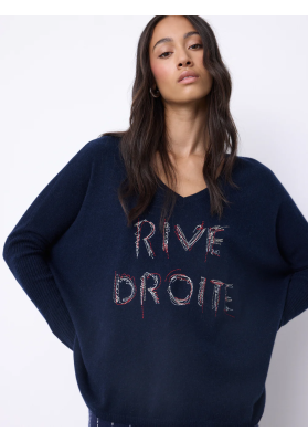 jersey Layla cashmere poncho jumper