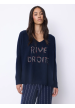 jersey Layla cashmere poncho jumper