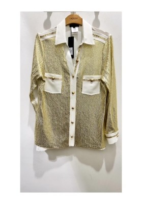 camisa dorada Privee